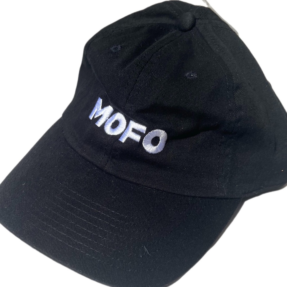 Champion Mofo embroidered super rare all black strap back hat